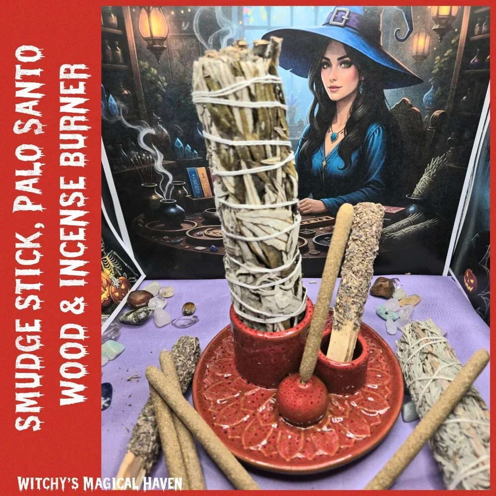 Smudge Sticks, Palo Santo Wood and Incense Burners